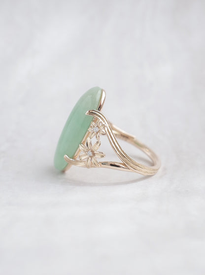 ITOIGAWA Jadeite Tiare Ring / Green