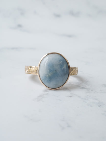 ITOIGAWA Jadeite Hawaiian Ring / Blue-1