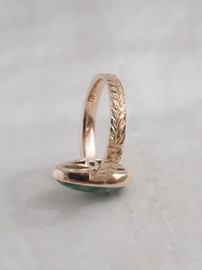 ITOIGAWA Jadeite Hawaiian Ring / Green - 6