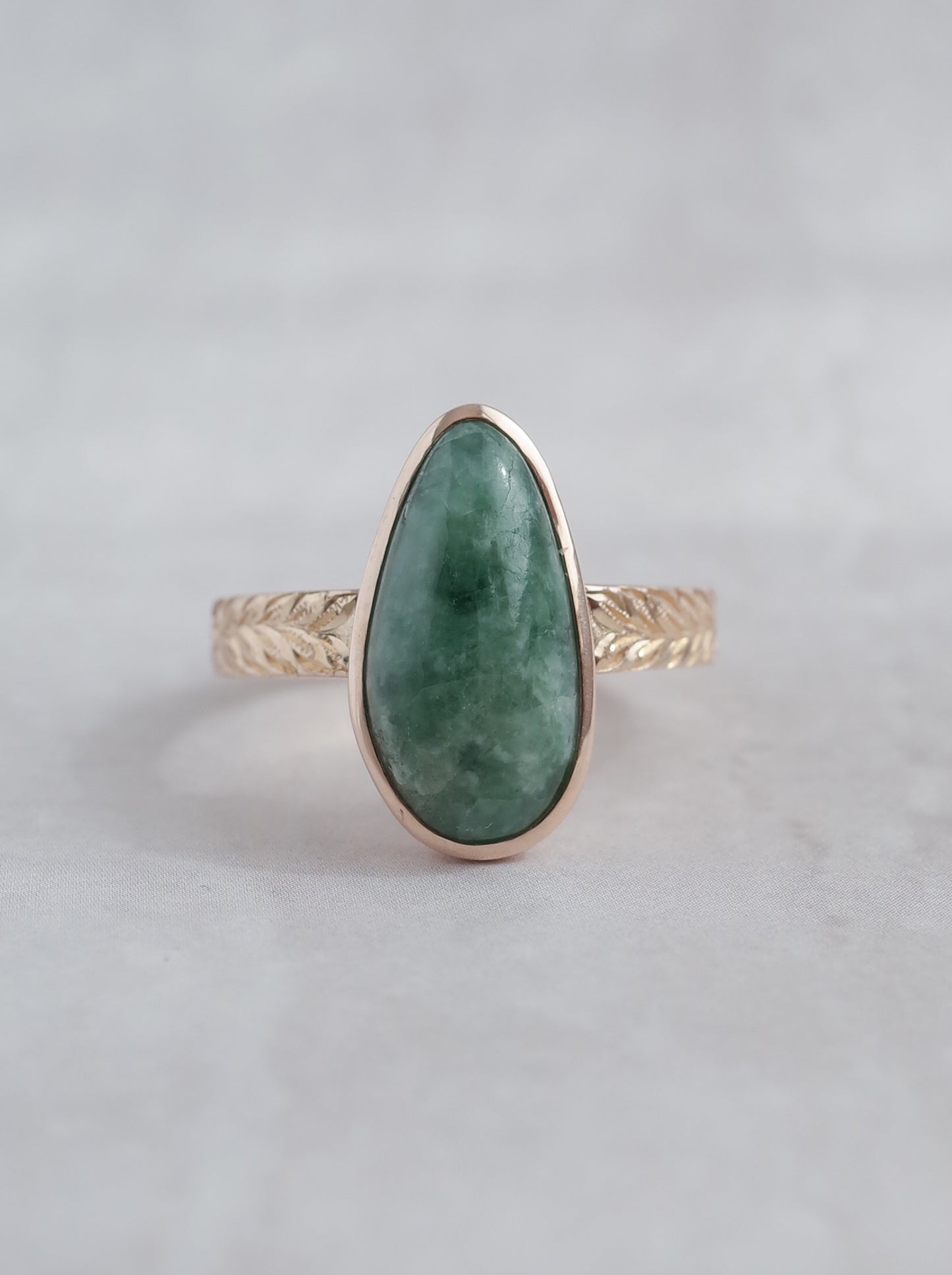 ITOIGAWA Jadeite Hawaiian Ring / Green - 6