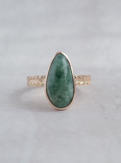 ITOIGAWA Jadeite Hawaiian Ring / Green - 6
