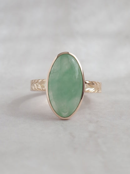 ITOIGAWA Jadeite Hawaiian Ring / Green-1