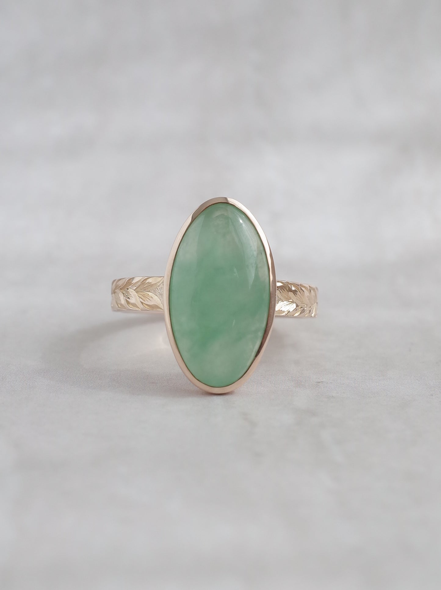 ITOIGAWA Jadeite Hawaiian Ring / Green-1