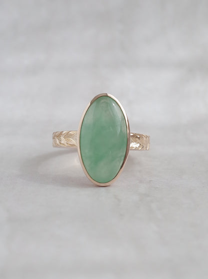ITOIGAWA Jadeite Hawaiian Ring / Green-1