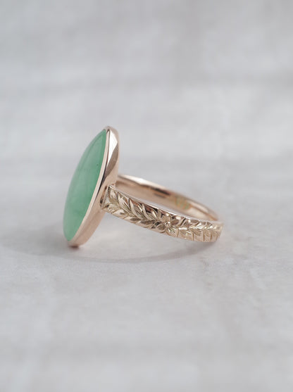 ITOIGAWA Jadeite Hawaiian Ring / Green-1