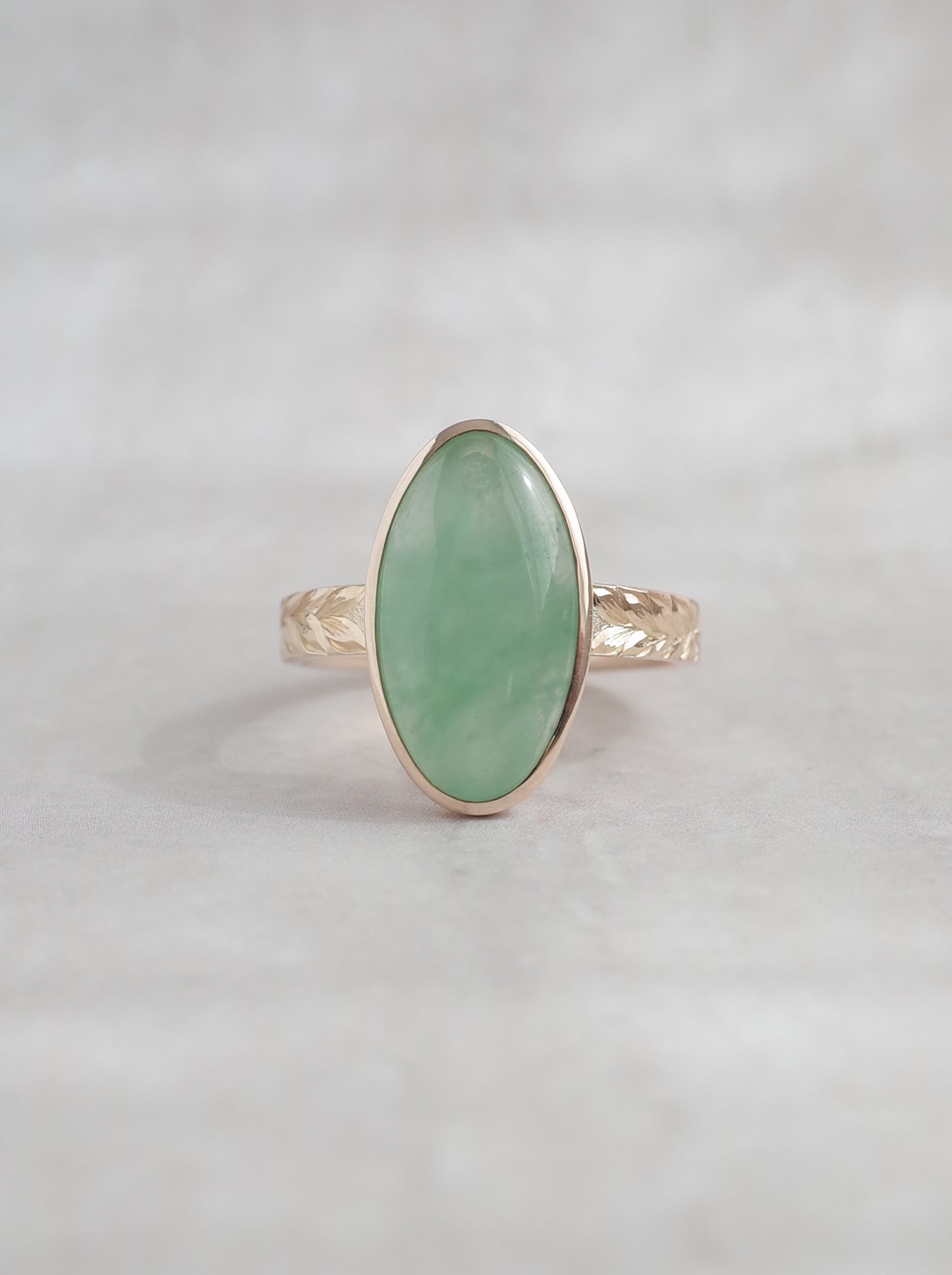 ITOIGAWA Jadeite Hawaiian Ring / Green-1