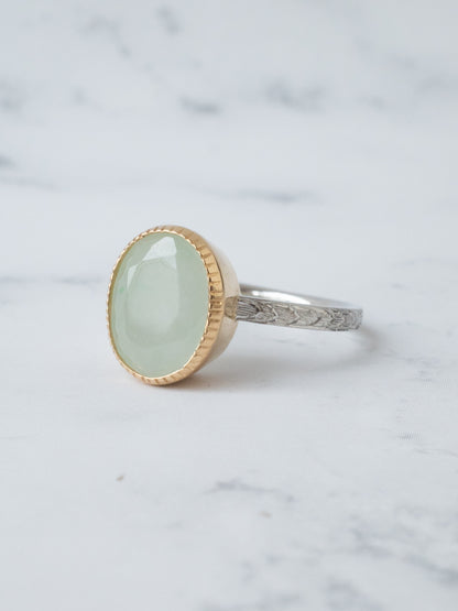 ITOIGAWA Jadeite Hawaiian Ring / Green-4