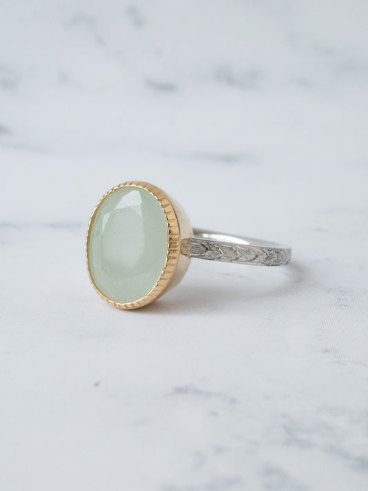 ITOIGAWA Jadeite Hawaiian Ring / Green-4