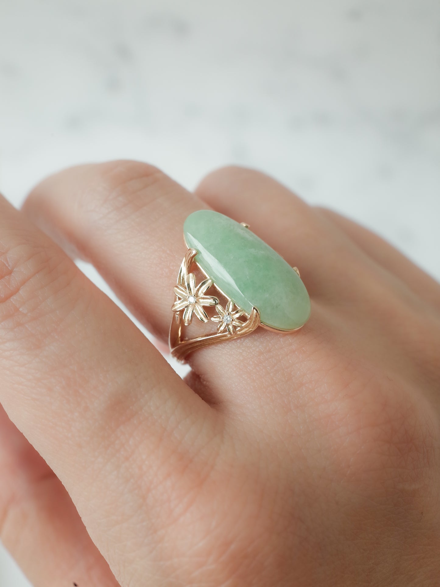 ITOIGAWA Jadeite Tiare Ring / Green