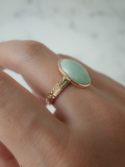 ITOIGAWA Jadeite Hawaiian Ring / Green-3