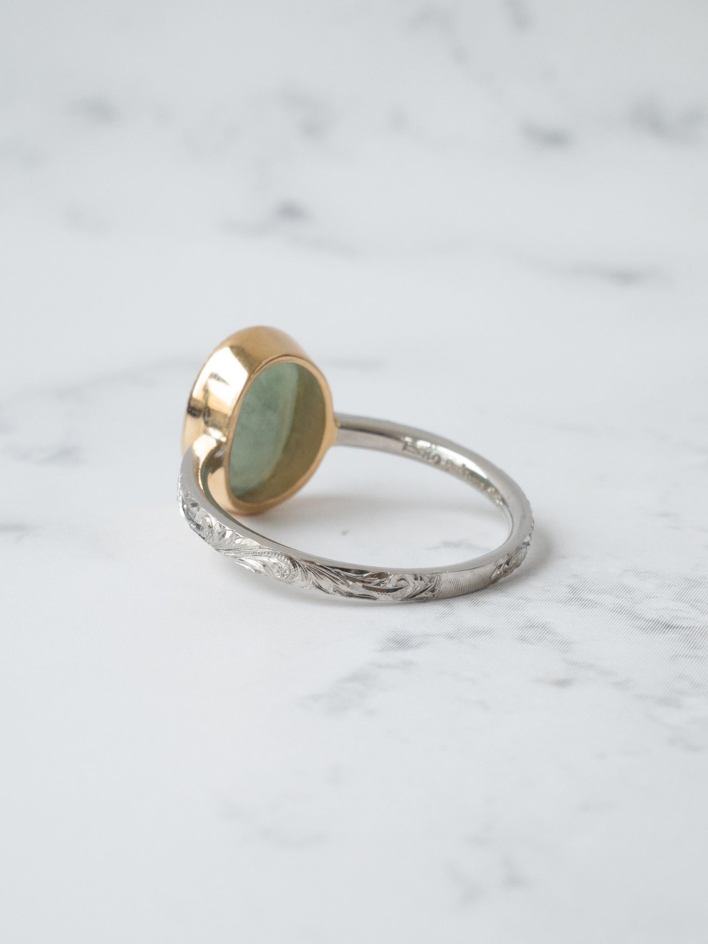 ITOIGAWA Jadeite Hawaiian Ring / Green-5