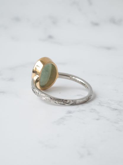 ITOIGAWA Jadeite Hawaiian Ring / Green-5