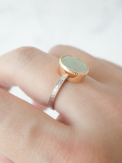 ITOIGAWA Jadeite Hawaiian Ring / Green-4