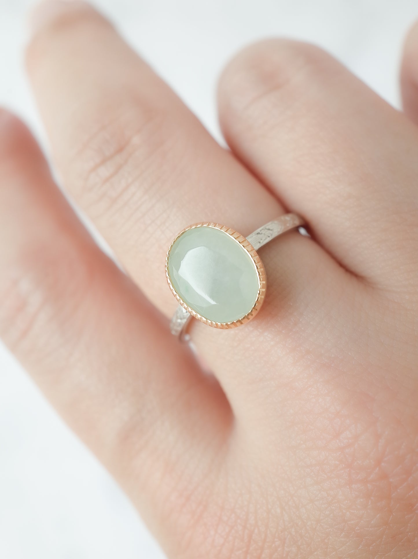 ITOIGAWA Jadeite Hawaiian Ring / Green-4