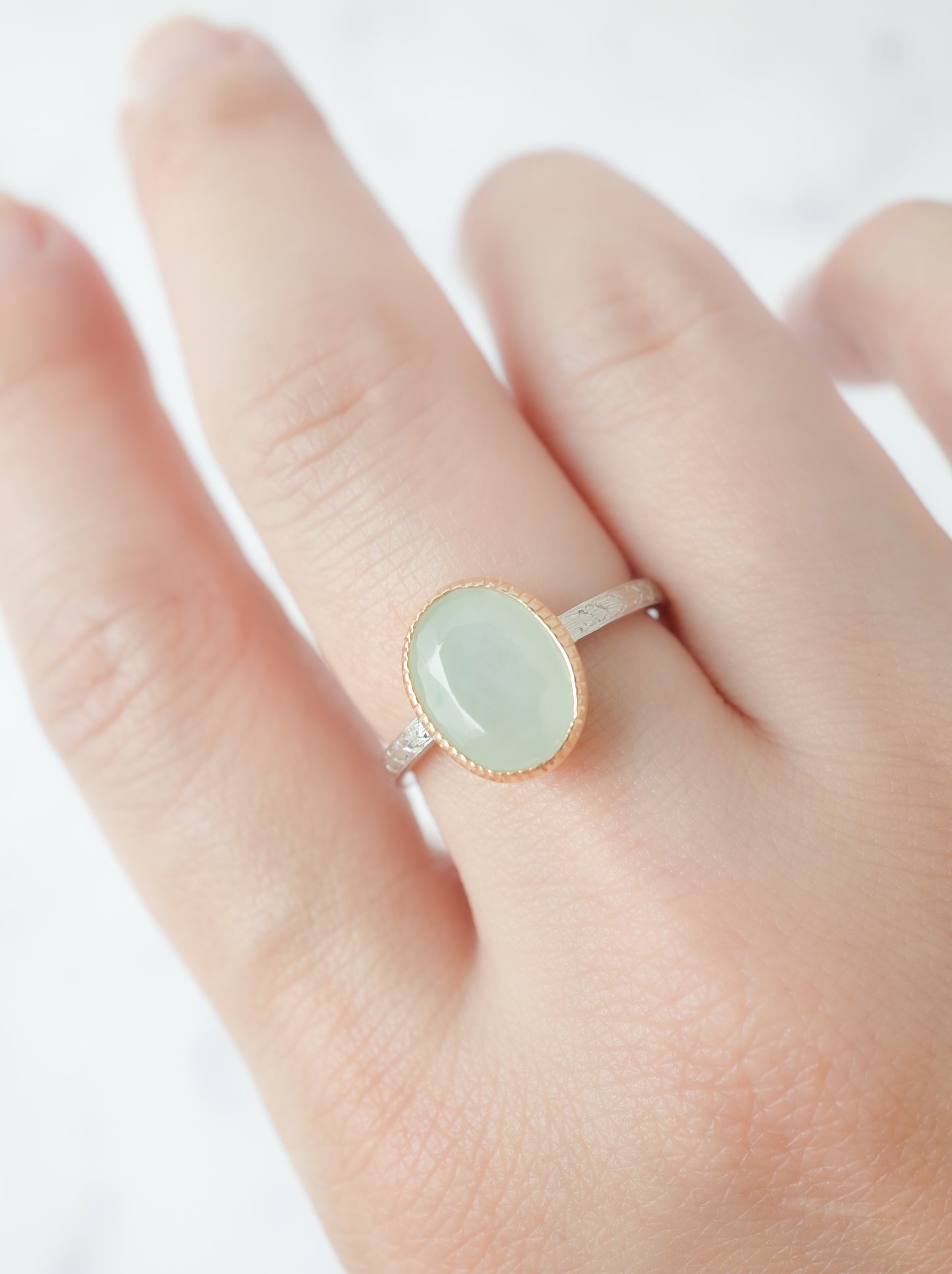 ITOIGAWA Jadeite Hawaiian Ring / Green-4