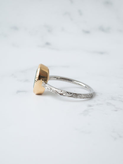 ITOIGAWA Jadeite Hawaiian Ring / Green-5