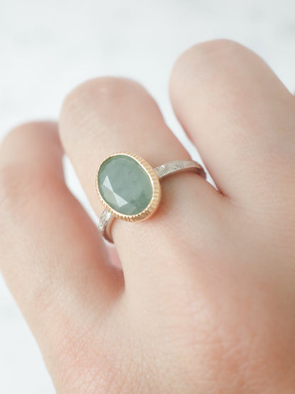 ITOIGAWA Jadeite Hawaiian Ring / Green-5