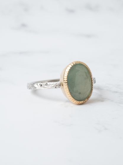 ITOIGAWA Jadeite Hawaiian Ring / Green-5