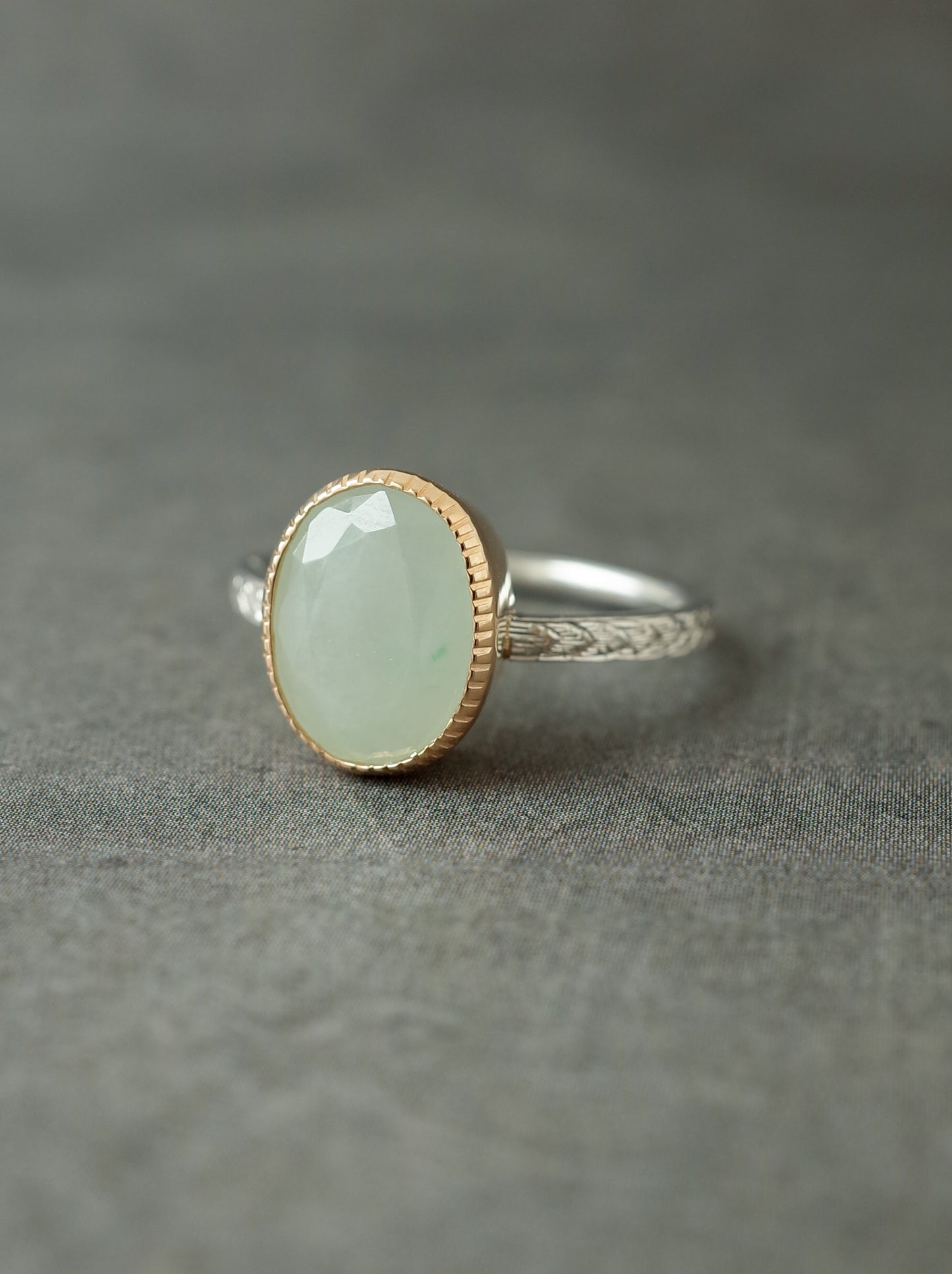 ITOIGAWA Jadeite Hawaiian Ring / Green-4