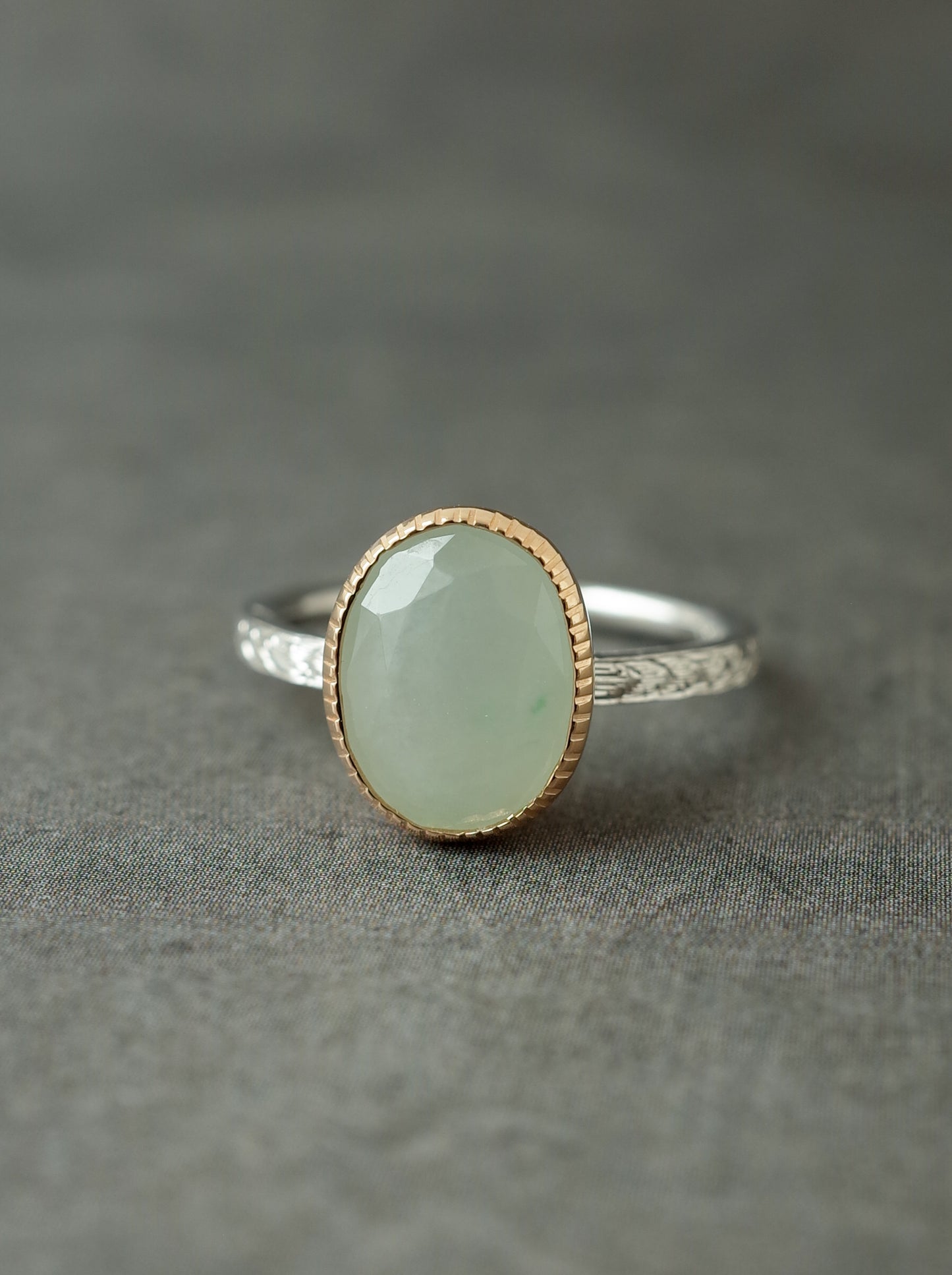 ITOIGAWA Jadeite Hawaiian Ring / Green-4