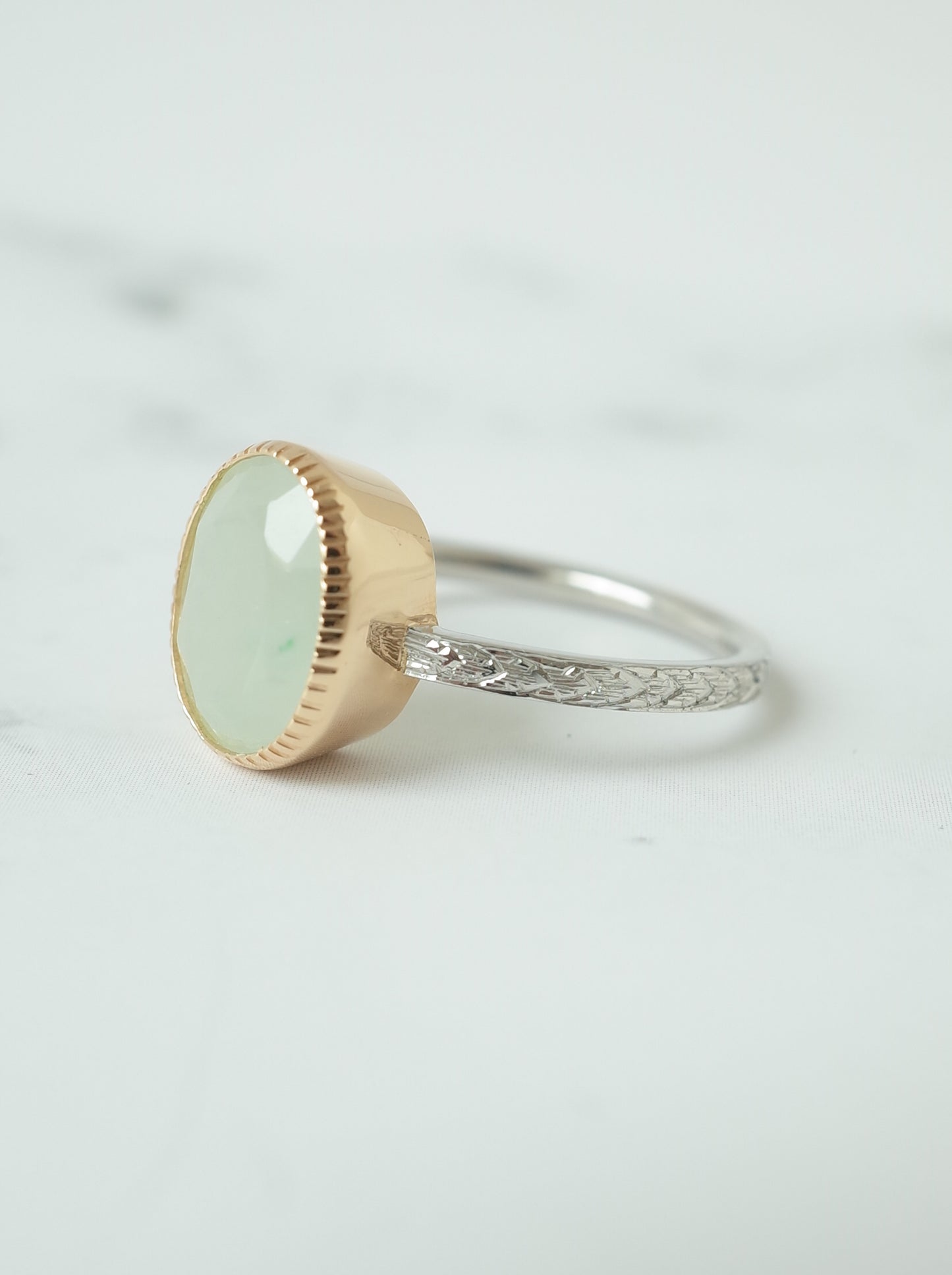 ITOIGAWA Jadeite Hawaiian Ring / Green-4