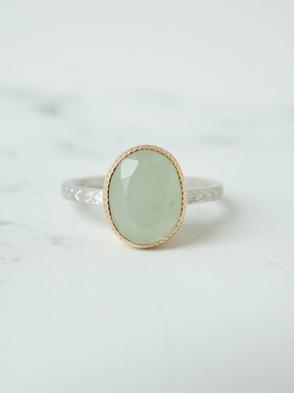 ITOIGAWA Jadeite Hawaiian Ring / Green-4