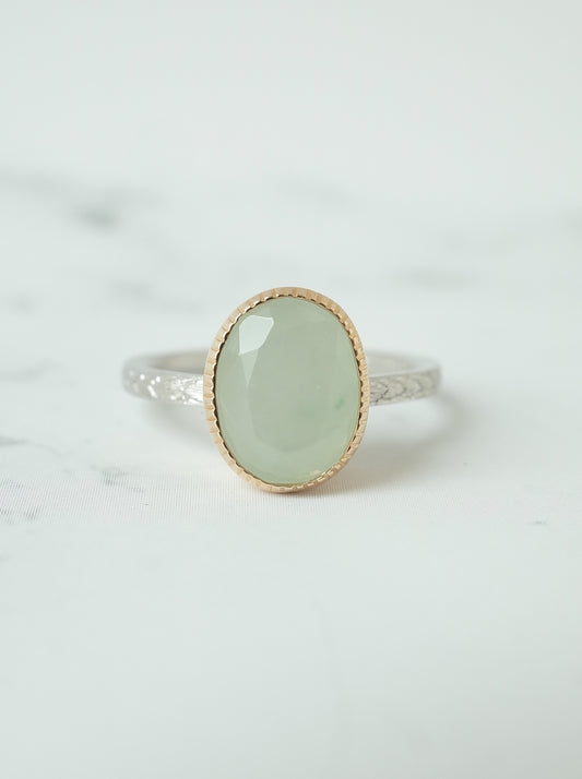 ITOIGAWA Jadeite Hawaiian Ring / Green-4