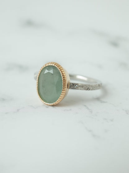 ITOIGAWA Jadeite Hawaiian Ring / Green-5