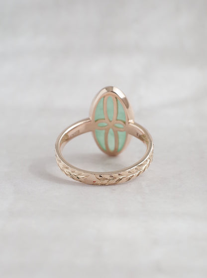 ITOIGAWA Jadeite Hawaiian Ring / Green-1