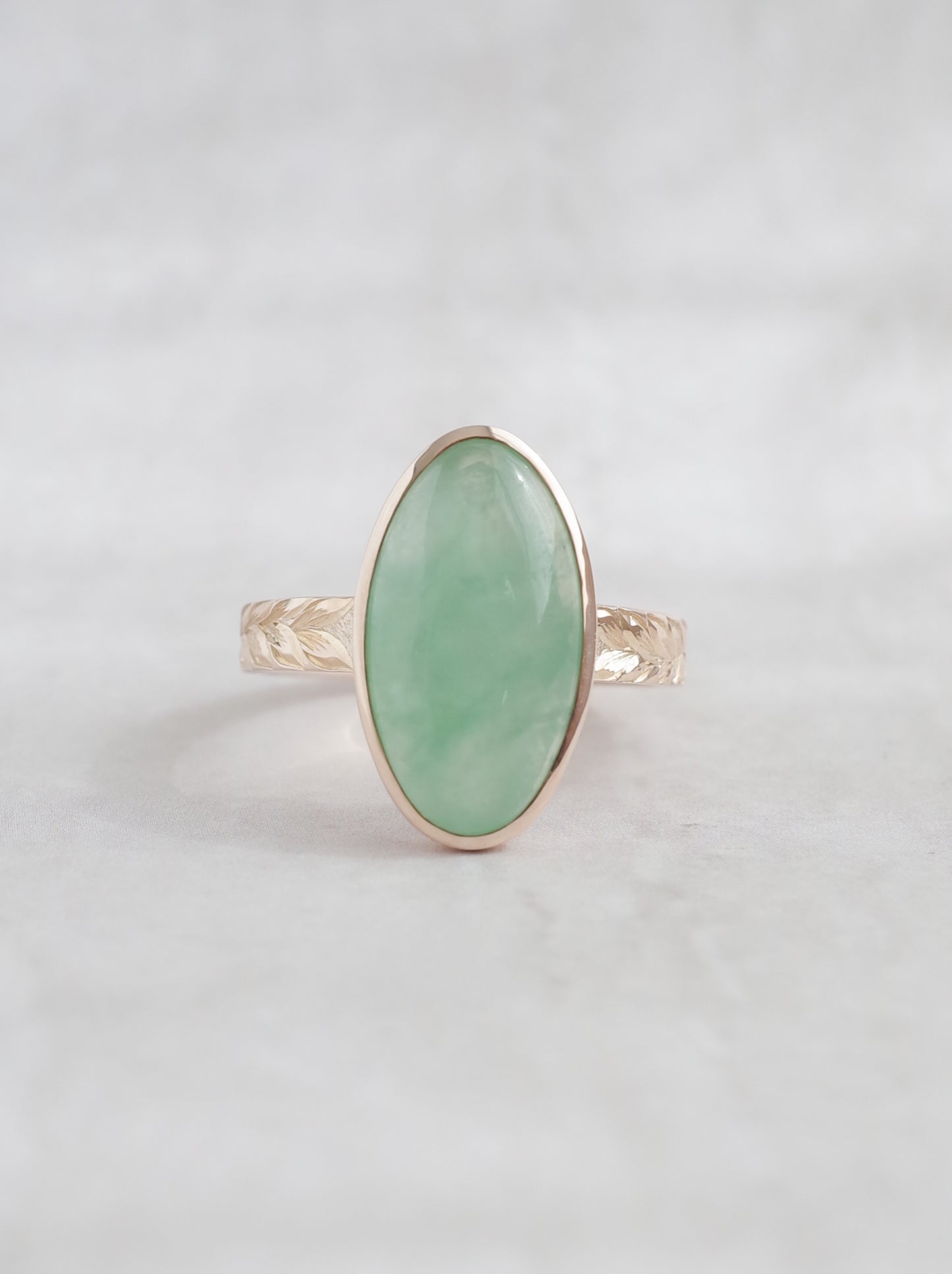 ITOIGAWA Jadeite Hawaiian Ring / Green-1