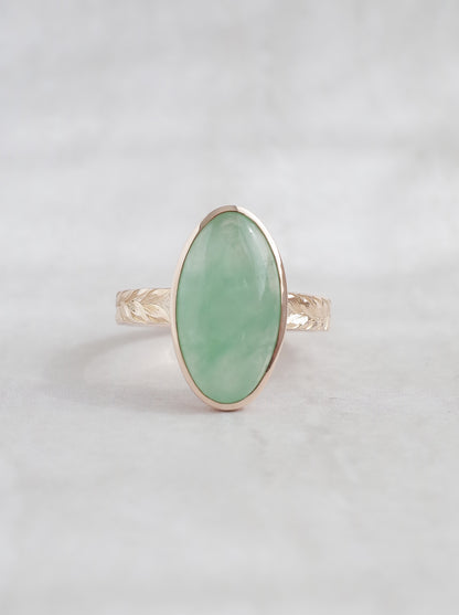ITOIGAWA Jadeite Hawaiian Ring / Green-1