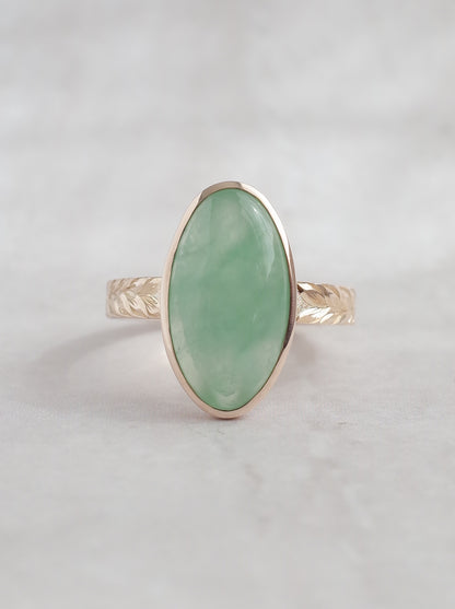 ITOIGAWA Jadeite Hawaiian Ring / Green-1
