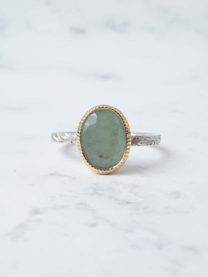 ITOIGAWA Jadeite Hawaiian Ring / Green-5