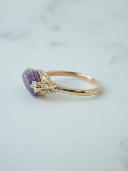 Goethite in Amethyst  Hawaiian Ring