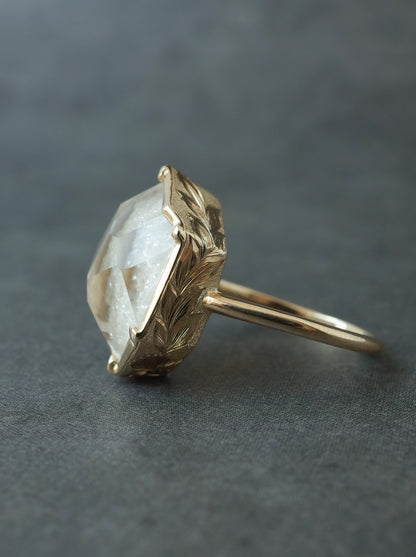White Garden Quartz Hawaiian Ring - 2