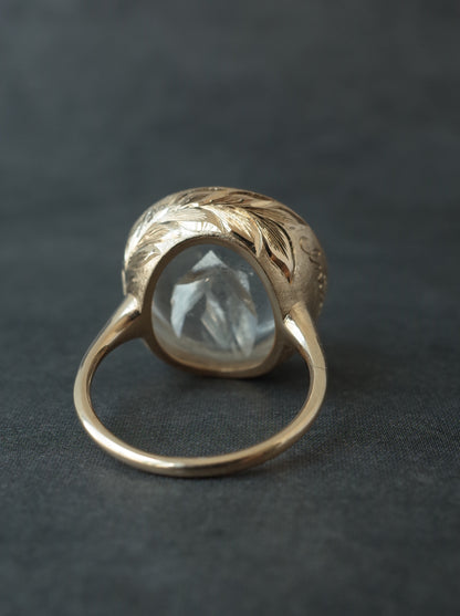 Quartz in Quartz Hawaiian Ring