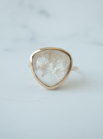 White Garden Quartz Hawaiian Ring - 1