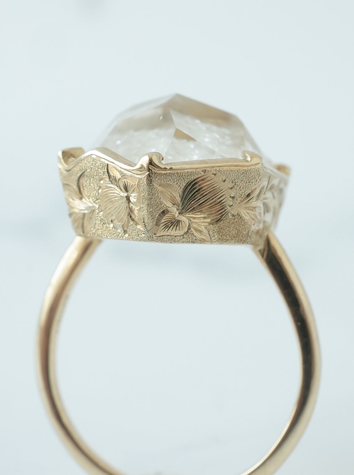 White Garden Quartz Hawaiian Ring - 2