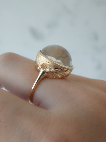 Quartz in Quartz Hawaiian Ring