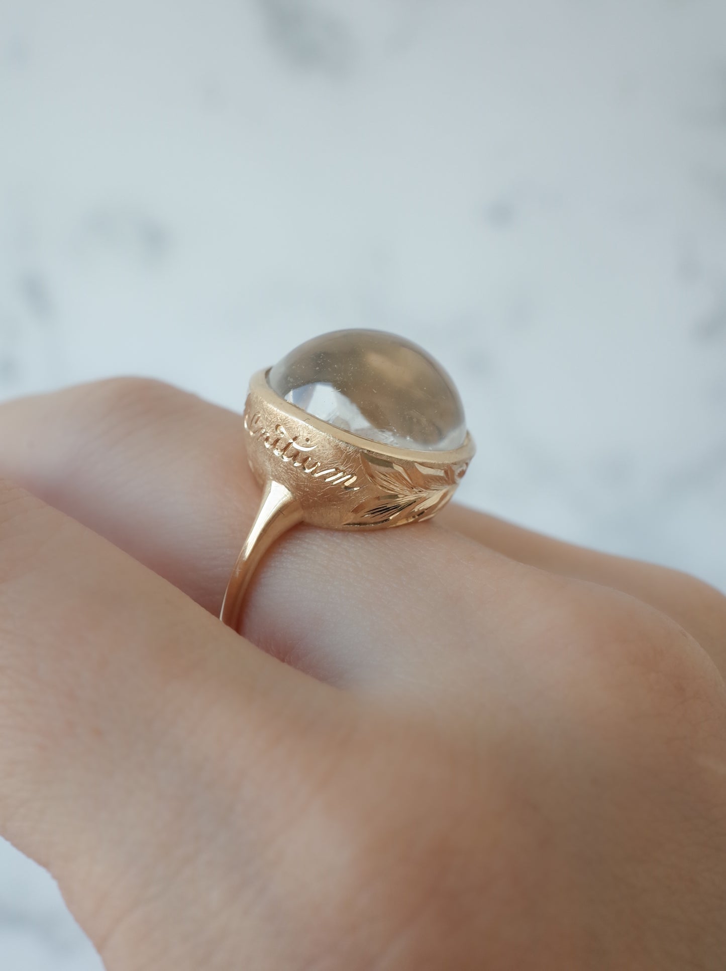 Quartz in Quartz Hawaiian Ring