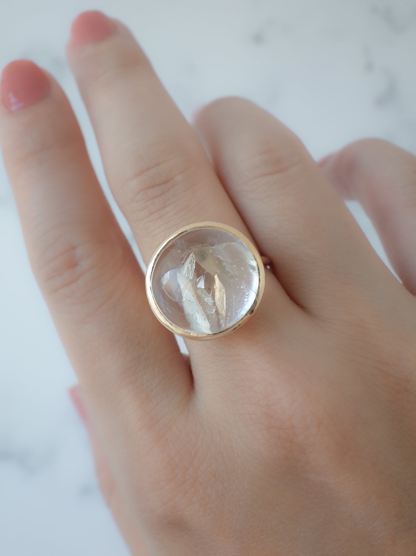 Quartz in Quartz Hawaiian Ring