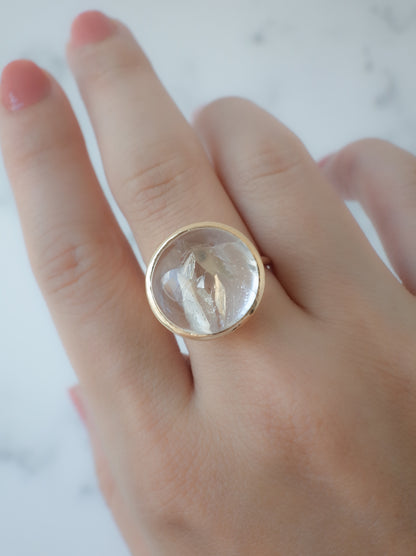 Quartz in Quartz Hawaiian Ring