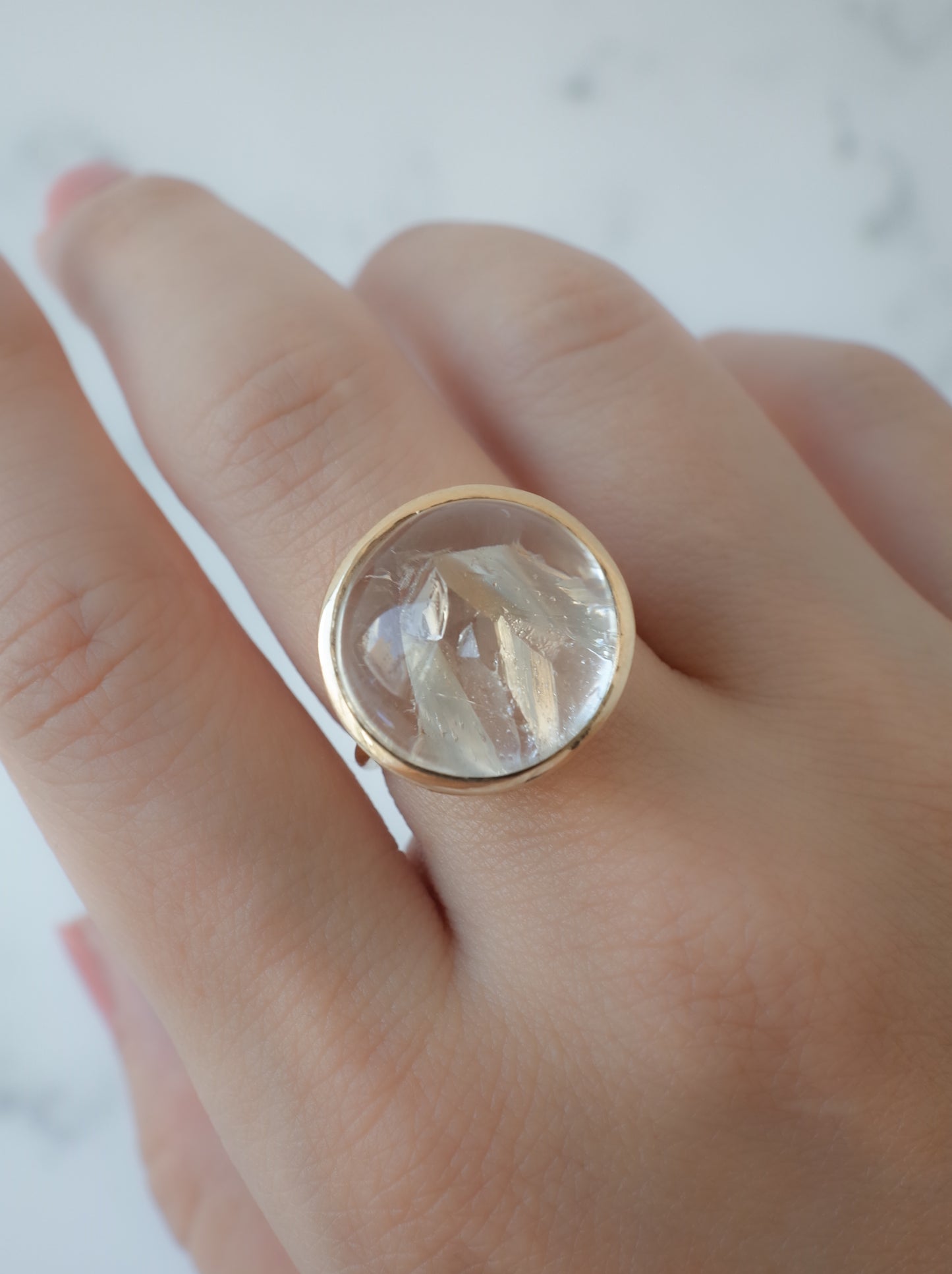 Quartz in Quartz Hawaiian Ring