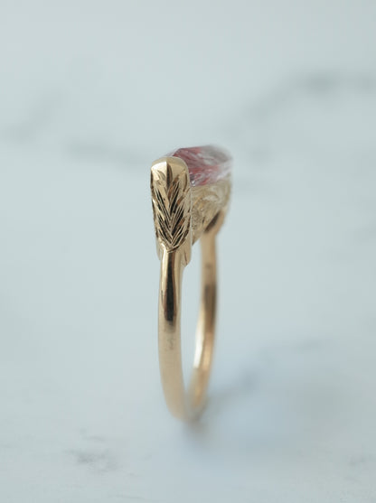 Lepidocrocite in Quartz Hawaiian Ring - 3