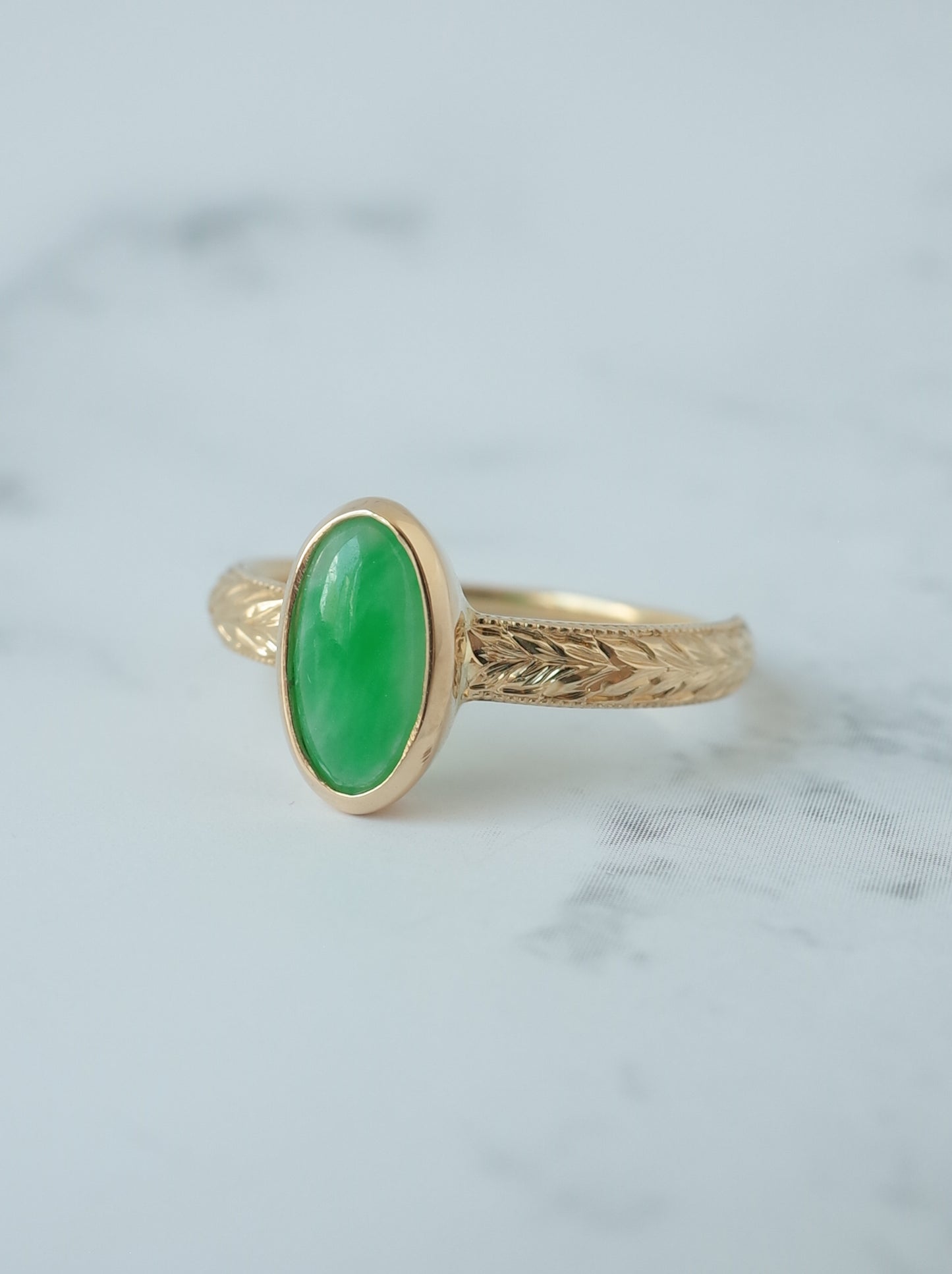 Jadeite Hawaiian Ring - 5