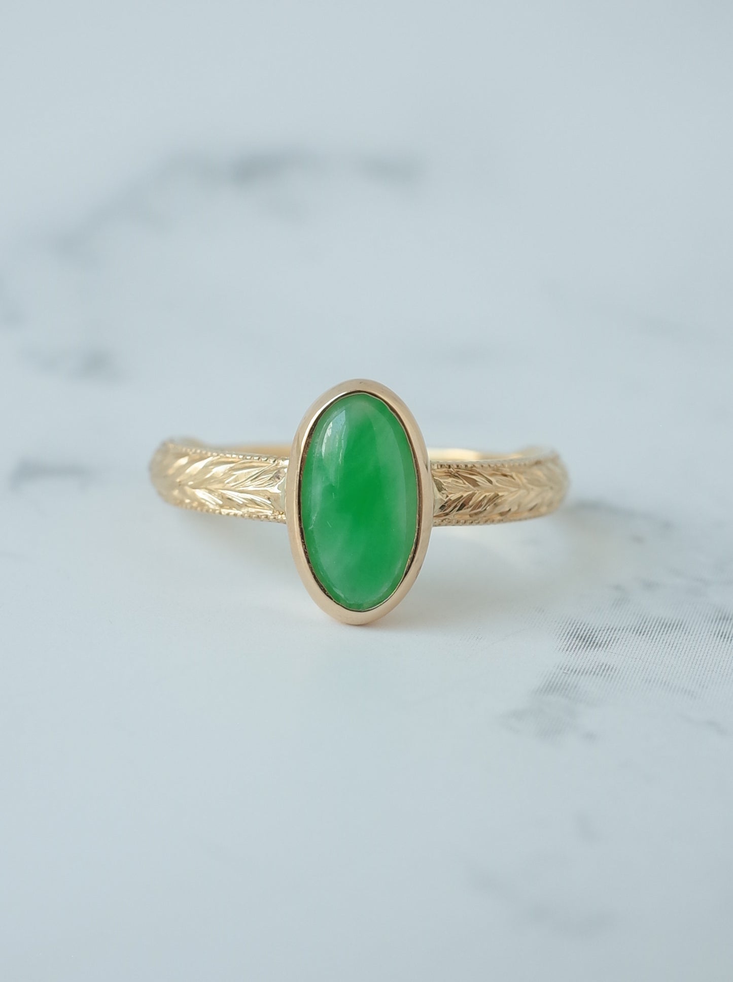 Jadeite Hawaiian Ring - 5
