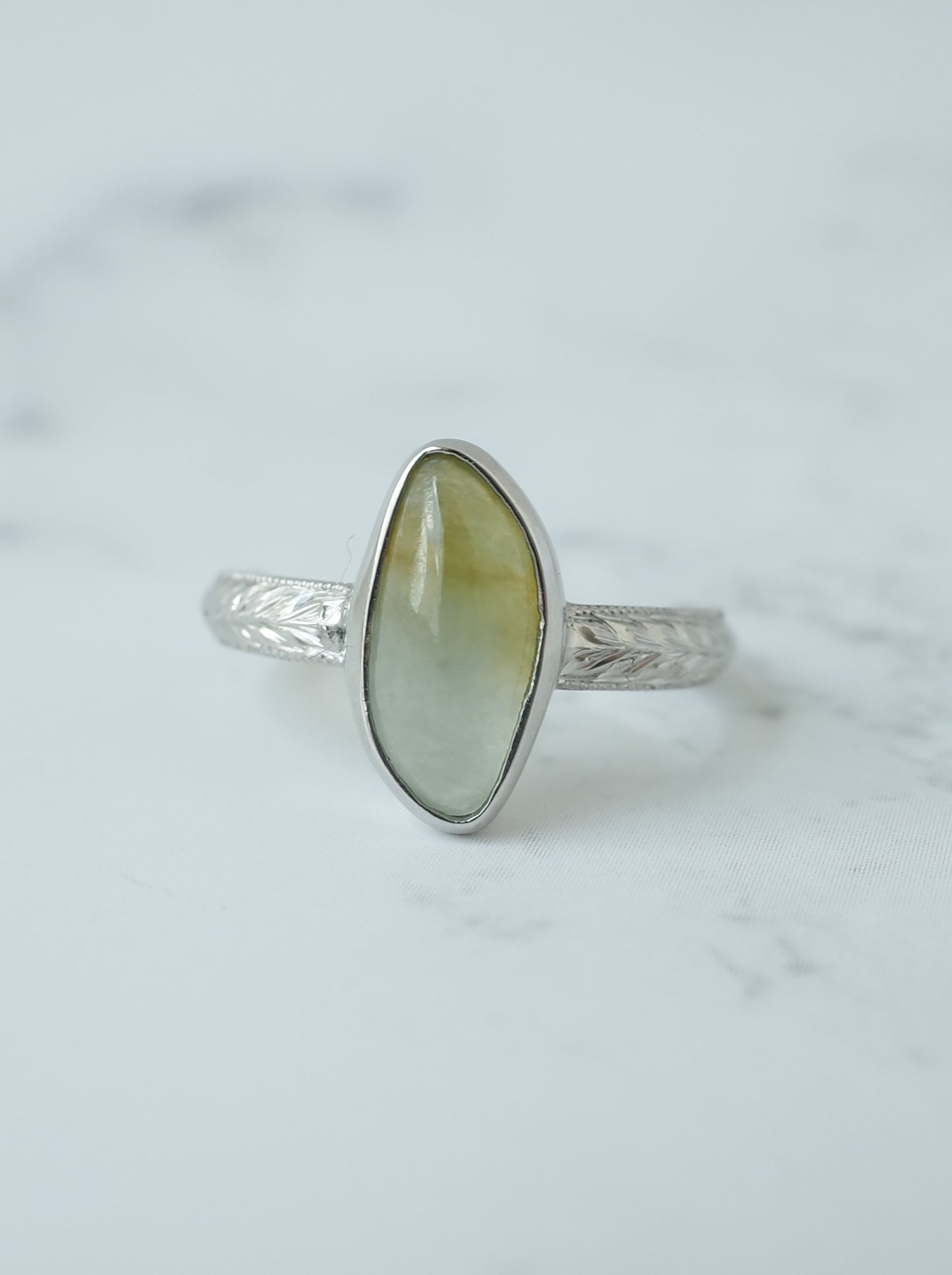 Jadeite Hawaiian Ring - 7