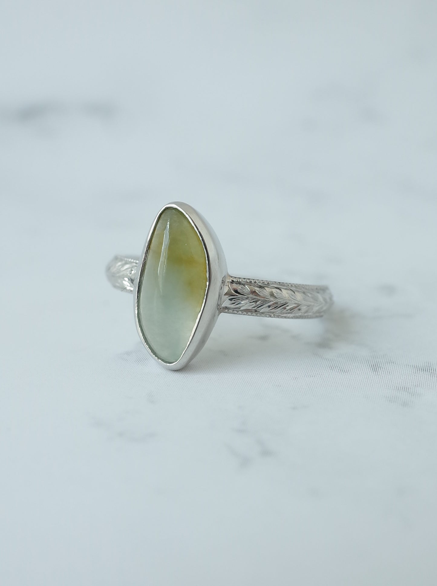 Jadeite Hawaiian Ring - 7