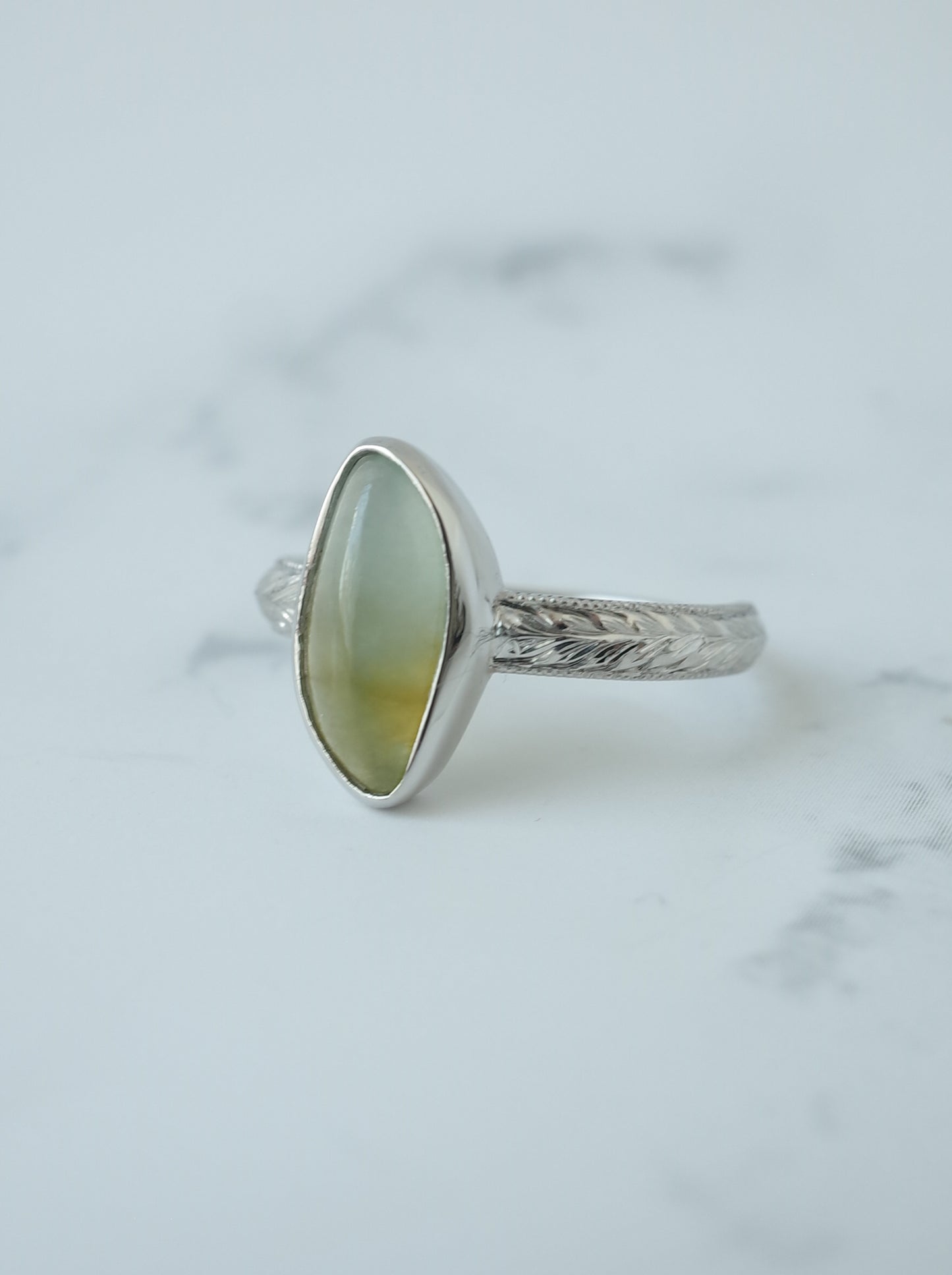 Jadeite Hawaiian Ring - 7