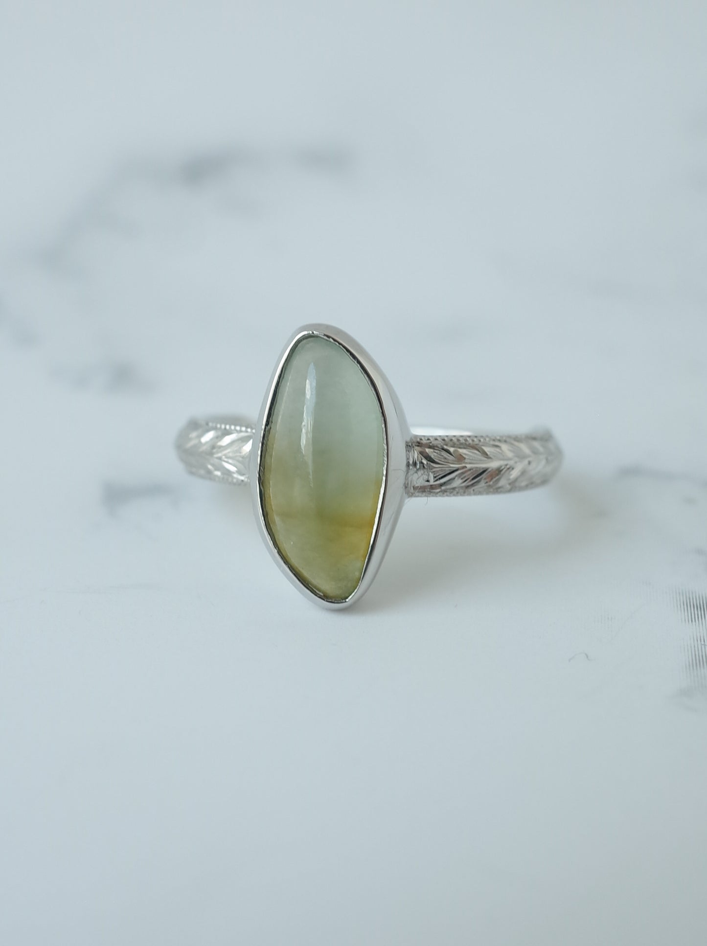 Jadeite Hawaiian Ring - 7